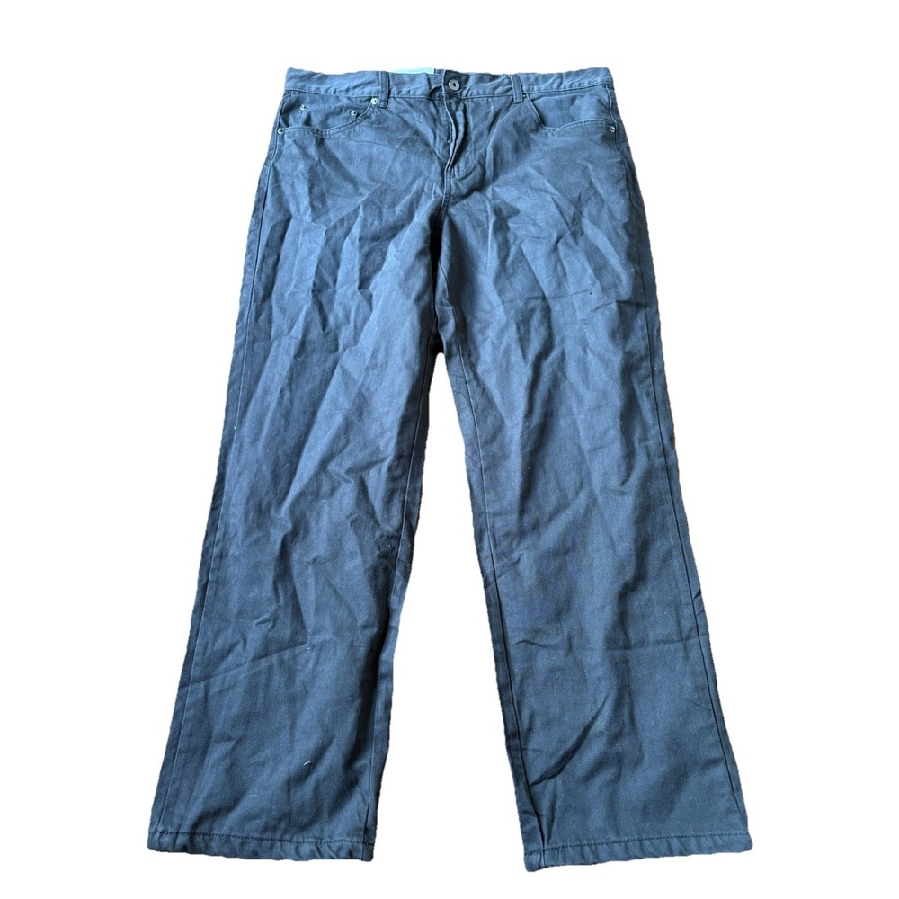 Adventuridge‎ Flannel Lined Jeans Black Straight Leg Pocket Denim Mens 42x32 NEW